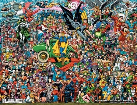 NEW HISTORY OF THE DC UNIVERSE #1 (OF 4) CVR D SCOTT KOBLISH LEGACY WRAPAROUND CARD STOCK VAR