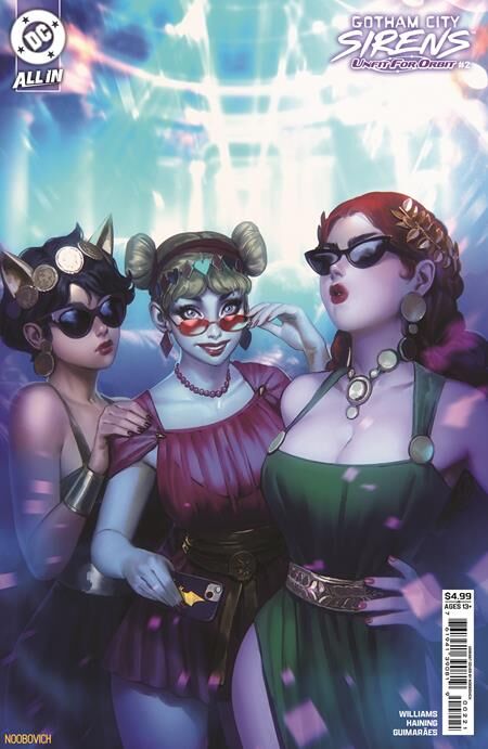 GOTHAM CITY SIRENS UNFIT FOR ORBIT #2 (OF 5) CVR B NOOBOVICH CARD STOCK VAR