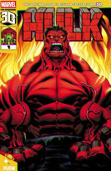 RED HULK (2008) #1 PAN DIMENSIONAL 3D EDITION