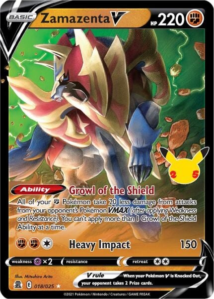 Zamazenta V #18 - Pokemon Celebrations  - NM