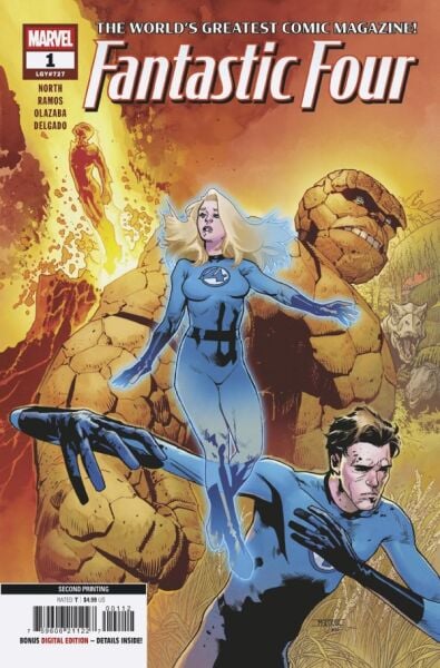 FANTASTIC FOUR #1 2ND PRINTING MAHMUD ASRAR COVER