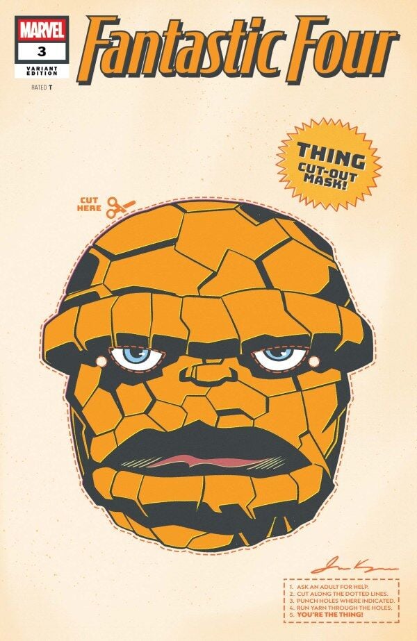 FANTASTIC FOUR #3 RETRO HALLOWEEN MASK VARIANT