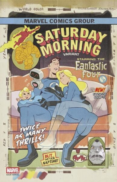 FANTASTIC FOUR #31 SEAN GALLOWAY SATURDAY MORNING VARIANT