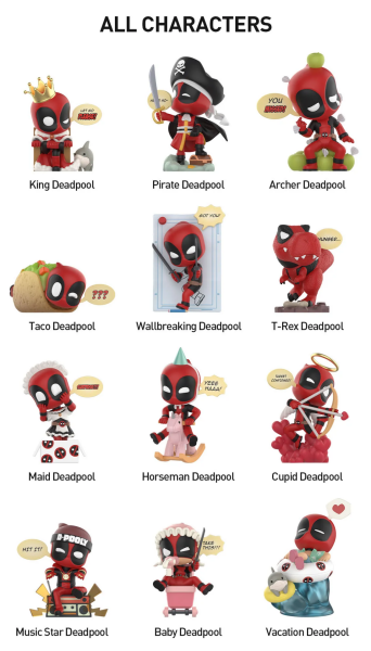 POP MART Marvel Deadpool Series Figures