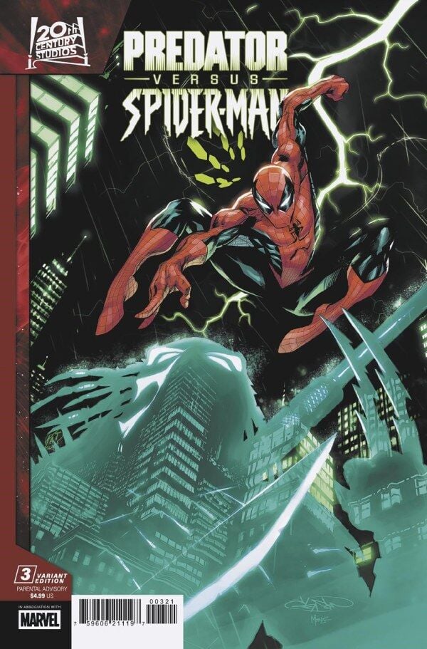 PREDATOR VS. SPIDER-MAN #3 PATRICK GLEASON VARIANT