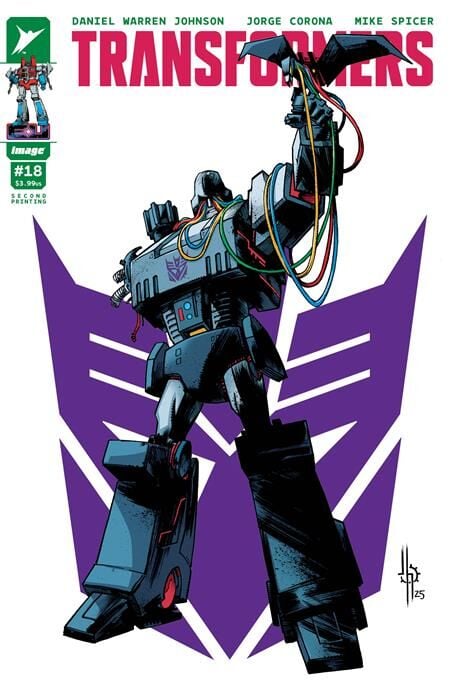 TRANSFORMERS #18 2ND PTG CVR A JASON HOWARD DECEPTICON CVR