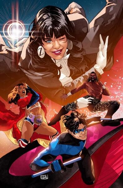 DC X AEW #1 (OF 2) CVR C EDWIN GALMON CARD STOCK VAR - PRE-ORDER