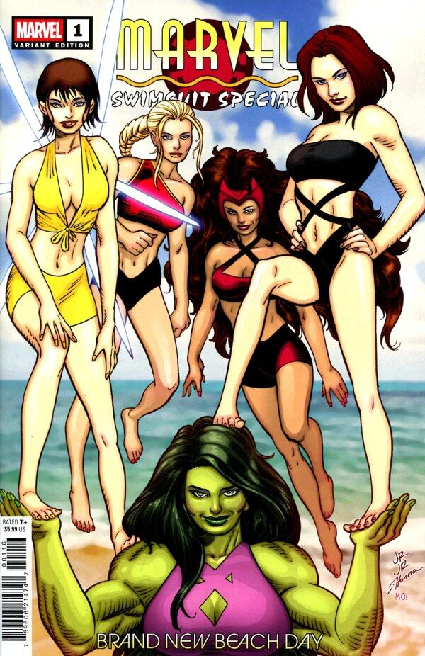 MARVEL SWIMSUIT SPECIAL: BRAND NEW BEACH DAY #1 JOHN ROMITA JR. 1:25 INCENTIVE