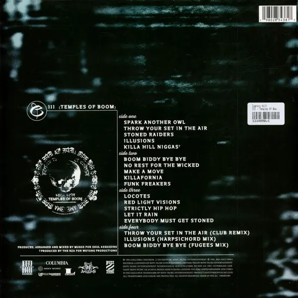 CYPRESS HILL - III, TEMPLES OF BOOM 30TH ANNIVERSARY VINYL EDITION