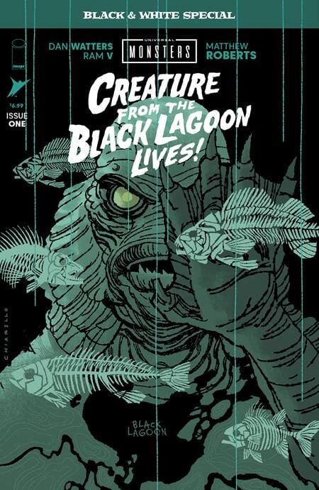 UNIVERSAL MONSTERS CREATURE FROM THE BLACK LAGOON LIVES BLACK & WHITE SPECIAL #1 (OF 2) CVR B MARK CHIARELLO VAR - PRE-ORDER