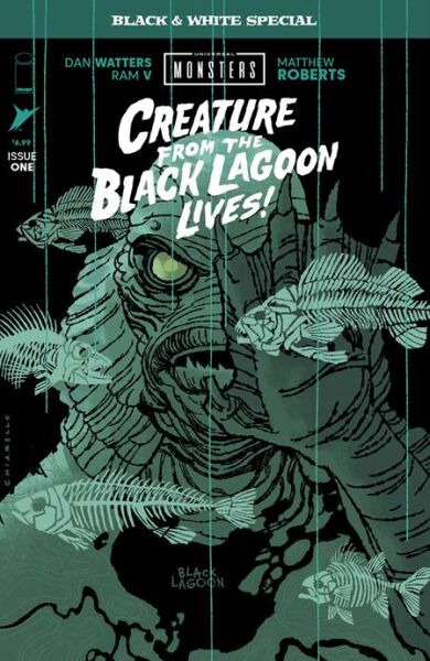 UNIVERSAL MONSTERS CREATURE FROM THE BLACK LAGOON LIVES BLACK & WHITE SPECIAL #1 (OF 2) CVR B MARK CHIARELLO VAR - PRE-ORDER