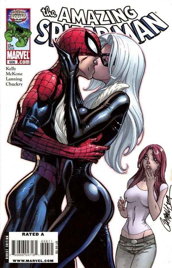 THE AMAZING SPIDER-MAN #606 - VF+ - J.SCOTT CAMPBELL COVER