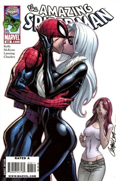 THE AMAZING SPIDER-MAN #606 - VF+ - J.SCOTT CAMPBELL COVER