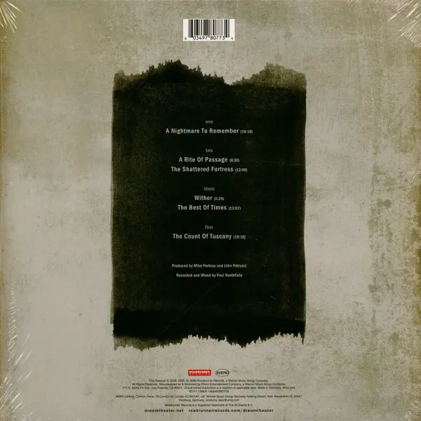 DREAM THEATER - BLACK CLOUDS & SILVER LININGS CLEAR VINYL EDITION