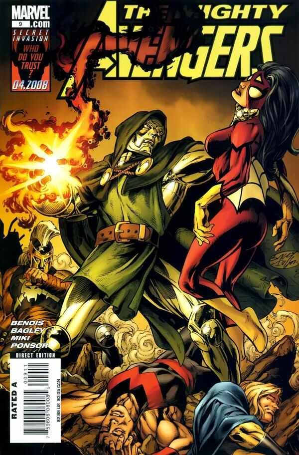 MIGHTY AVENGERS #9 (2008) MARK BAGLEY COVER