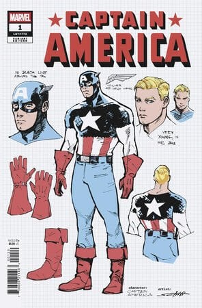 CAPTAIN AMERICA #1 VALERIO SCHITI DESIGN VARIANT 1:10