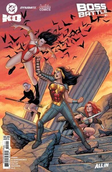 DC K.O. BOSS BATTLE #1 (ONE SHOT) CVR D FRANK CHO CARD STOCK VAR