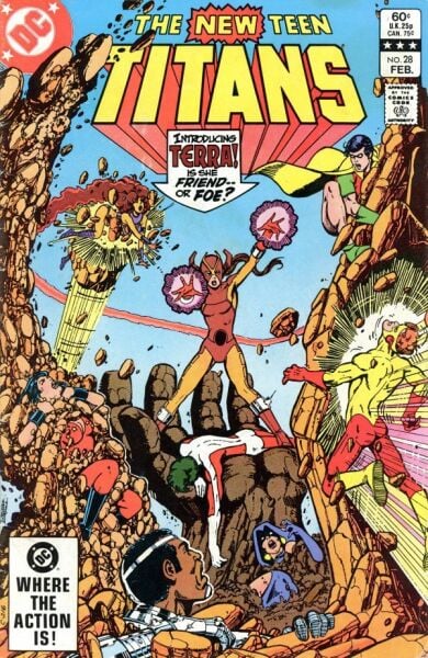 THE NEW TEEN TITANS #28 - 1982 - NEWSSTAND EDITION