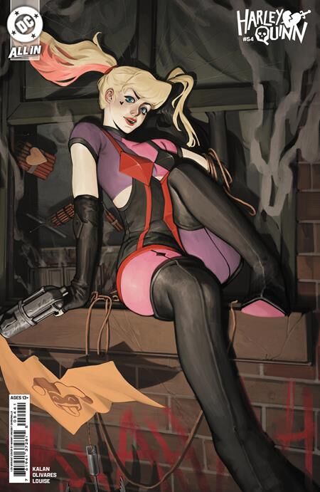 HARLEY QUINN #54 CVR E INC 1:25 MANNY CARBONILLA CARD STOCK VAR