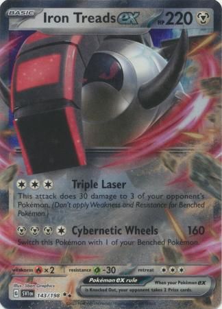 Iron Treads ex - 143/198 - Ultra Rare Scarlet & Violet (Base Set) Singles