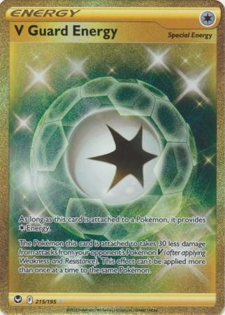 V Guard Energy - 215/195 - Secret Rare Sword & Shield: Silver Tempest Singles