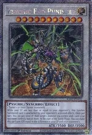Psychic End Punisher - RA02-EN032 - Platinum Secret Rare 1st Edition Rarity Collection II Singles