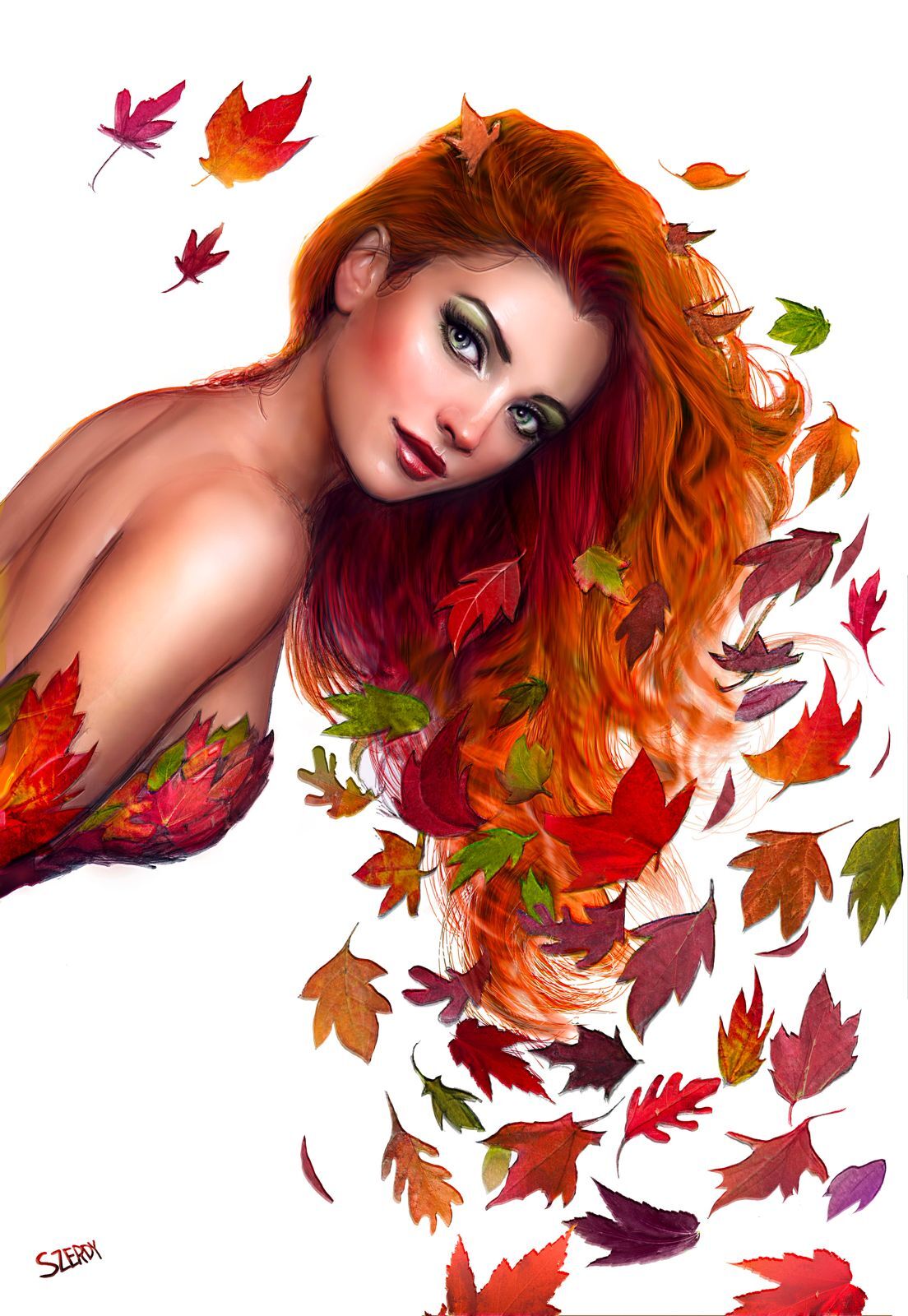 POISON IVY #37 CVR E NATHAN SZERDY PUMPKIN SPICY CARD STOCK VAR