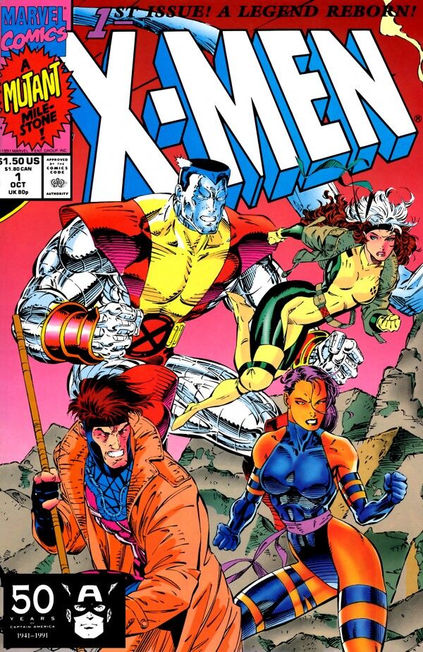 X-MEN #1 - JIM LEE COLOSSUS CONNECTING VARIANT - 1991