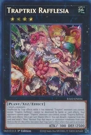 Traptrix Rafflesia - RA02-EN034 - Secret Rare 1st Edition Rarity Collection II Singles