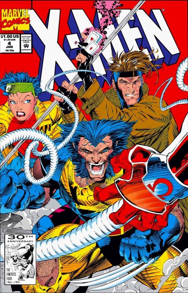 X-MEN #4 - 1991 - OMEGA RED FIRST APP