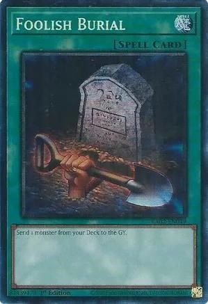 Foolish Burial - RA02-EN049 - Collector's Rare 1st Edition Rarity Collection II Singles