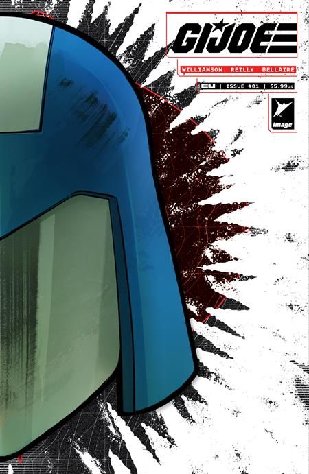 G.I. Joe #1 Cover R Andrea Milana Cobra Commander Mask Die-Cut Foil Card Stock Variant
