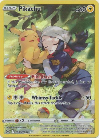 Pikachu - TG05/TG30 - Holo Rare Sword & Shield: Lost Origin Singles