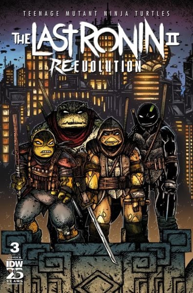 TEENAGE MUTANT NİNJA TURTLES: THE LAST RONİN II – RE-EVOLUTİON #3 COVER B KEVİN EASTMAN VARİANT