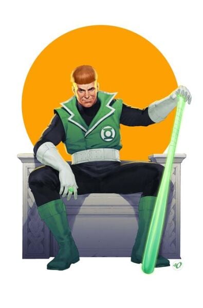 TALES OF THE GREEN LANTERN CORPS GUY GARDNER #1 (ONE SHOT) CVR D ARIEL OLIVETTI CARD STOCK VAR - PRE-ORDER