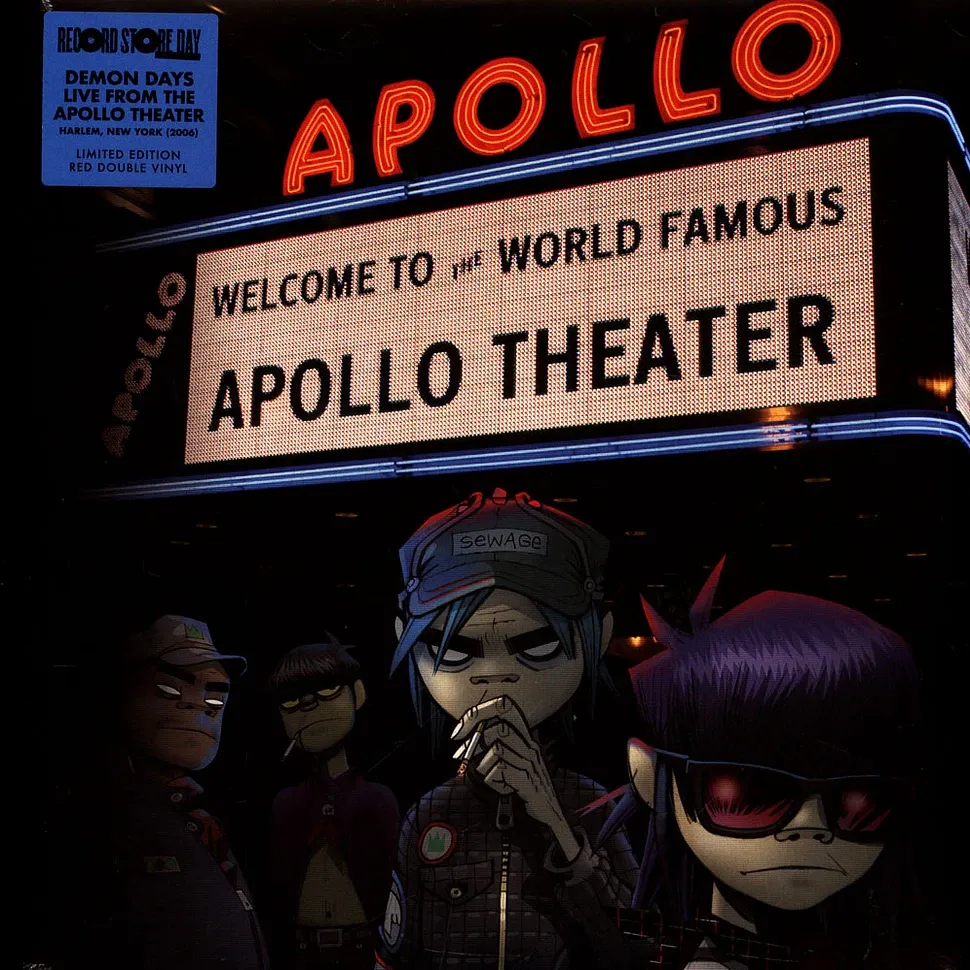 Gorillaz - Demon Days Live In Harlem Record Store Day 2025 Red Vinyl Edition LTD EDITION