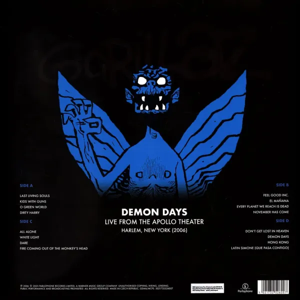 Gorillaz - Demon Days Live In Harlem Record Store Day 2025 Red Vinyl Edition LTD EDITION