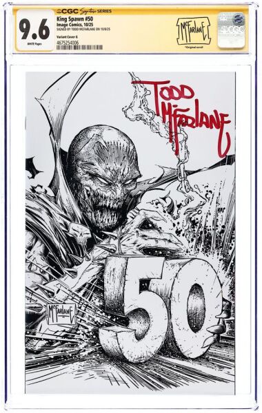 KING SPAWN (2021) #50G 1:250 RETAILER VARIANT CGC 9.6 SIGNATURE SERIES – TODD McFARLANE SIGNED