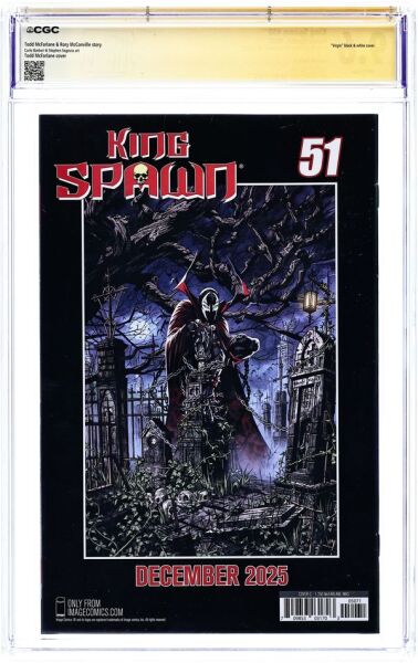 KING SPAWN (2021) #50G 1:250 RETAILER VARIANT CGC 9.6 SIGNATURE SERIES – TODD McFARLANE SIGNED