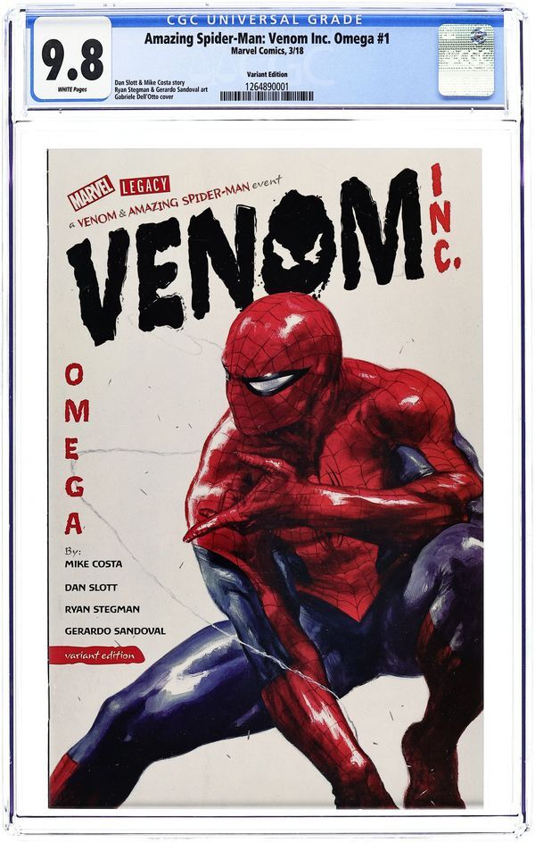 AMAZING SPIDER-MAN AND VENOM: VENOM INC. OMEGA (2018) #1B 1:50 RETAILER VARIANT CGC 9.8