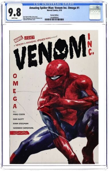 AMAZING SPIDER-MAN AND VENOM: VENOM INC. OMEGA (2018) #1B 1:50 RETAILER VARIANT CGC 9.8