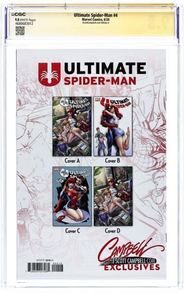 ULTIMATE SPIDER-MAN (2024) #4 CAMPBELL.A CGC 9.8 SIGNATURE SERIES – J. SCOTT CAMPBELL SIGNED