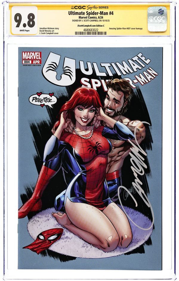 ULTIMATE SPIDER-MAN (2024) #4 CAMPBELL.C CGC 9.8 SIGNATURE SERIES – J. SCOTT CAMPBELL SIGNED