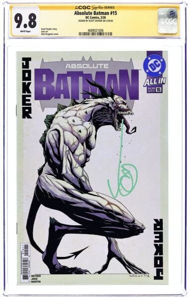 ABSOLUTE BATMAN (2024) #15A CGC 9.8 SIGNATURE SERIES – SCOTT SNYDER SIGNED