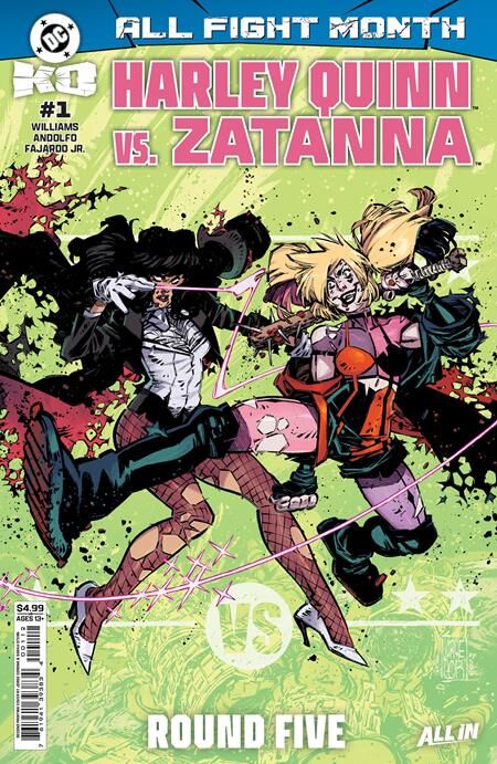 DC K.O. HARLEY QUINN VS ZATANNA #1 (ONE SHOT) Second Printing Cvr A Jorge Corona