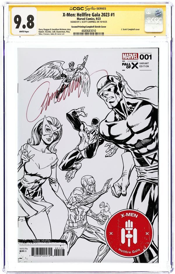 X-MEN: HELLFIRE GALA (2023) #1N CGC 9.8 SIGNATURE SERIES – J. SCOTT CAMPBELL SIGNED