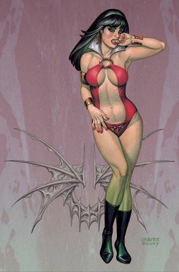 Vampirella: Dark Reflections #2 Cover V 1:7 Joseph Michael Linsner Foil Virgin Variant