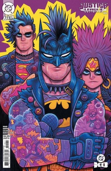 JUSTICE LEAGUE UNLIMITED #15 CVR G DAN HIPP PUNK ROCK CARD STOCK VAR (DC K.O.)