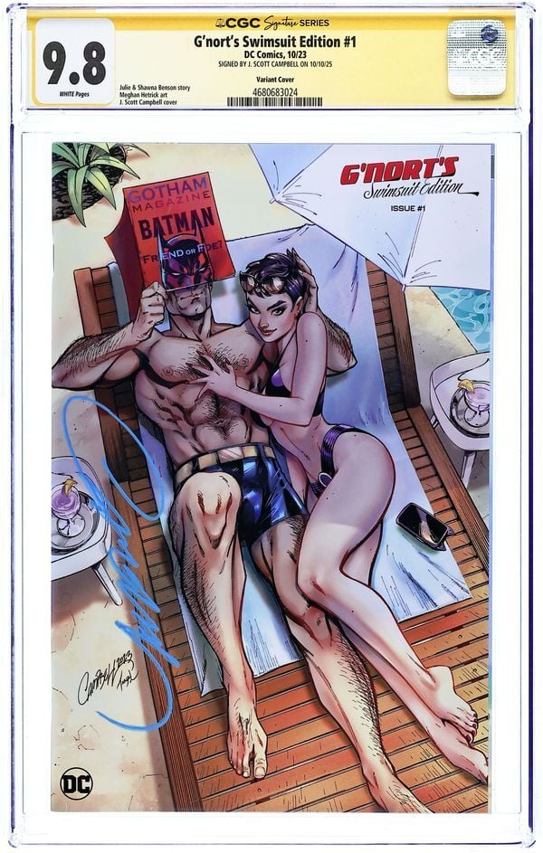 G'NORT'S SWIMSUIT EDITION (2023) #1B CGC 9.8 SIGNATURE SERIES – J. SCOTT CAMPBELL SIGNED