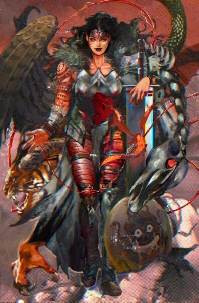 ABSOLUTE WONDER WOMAN #16 CVR E ANGELA WU CARD STOCK VAR